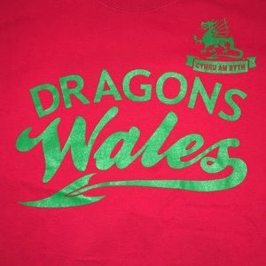 Dragons Wales T shirt Medium